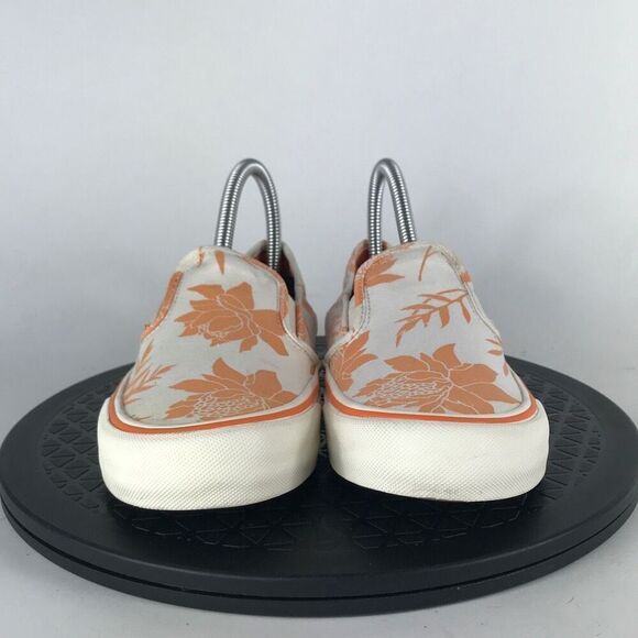 Vans Classic Slip On Ultra Cush Orange/Floral Casual Shoes Women’s Size 7 - Picture 2 of 11